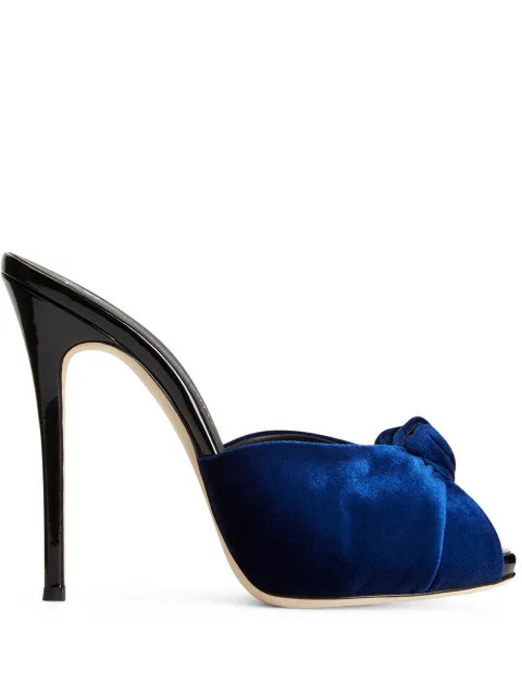 Giuseppe Zanotti Bridget 120mm knot-detail Sandals - Farfetch | Farfetch Global