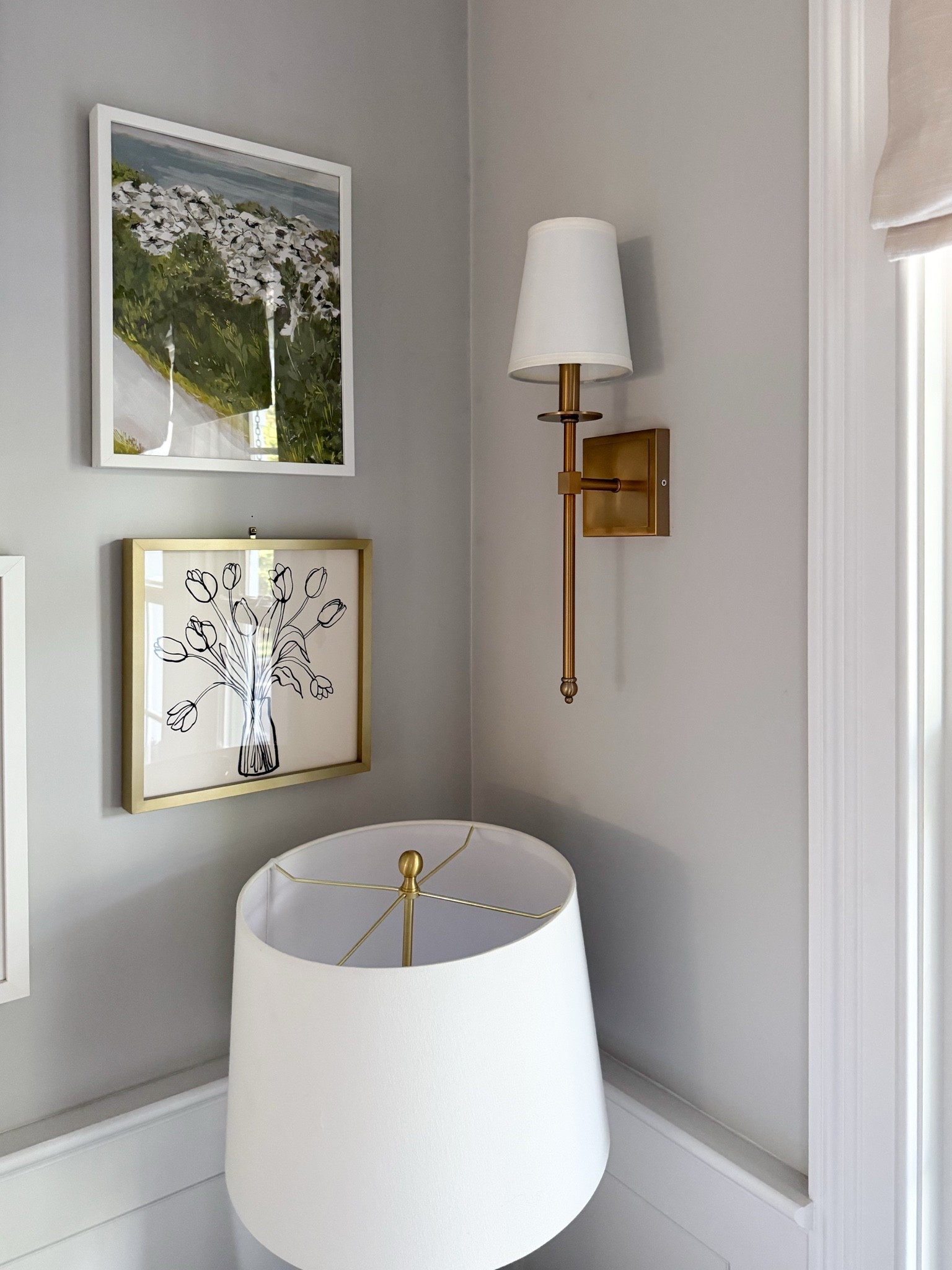 Love this brass wall sconce for adding warmth and character to a space. Layered lighting is one of my favorite ways to make a home feel more custom and collected. This classic sconce works beautifully in a living room, bedroom, hallway, reading nook, or above built ins and instantly elevates builder grade spaces.

wall sconce, brass wall sconce, Wayfair lighting, home lighting ideas, living room lighting, bedroom lighting, hallway lighting, traditional home decor, transitional home decor, classic home style, gallery wall ideas, layered lighting, designer home decor, home styling ideas, brass accents, living room decor, interior design inspiration, home upgrades, home refresh, sconces, Girl on the Hudson

#LTKHome #LTKmomlife #LTKdayinmylife