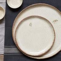 Handmade Ceramic Dessert Plates - Creamy White Pottery Set Of 2, Us Ddp | Etsy (US)