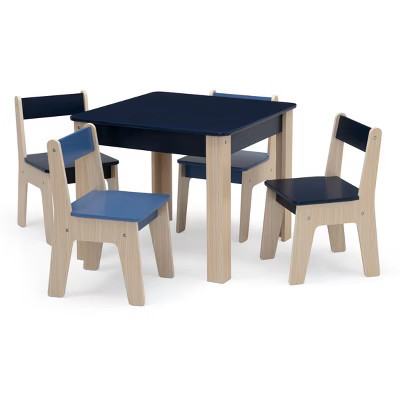 GapKids by Delta Children Kids Two-Tone Table and Chairs Set, Two-Tone Blue | Target