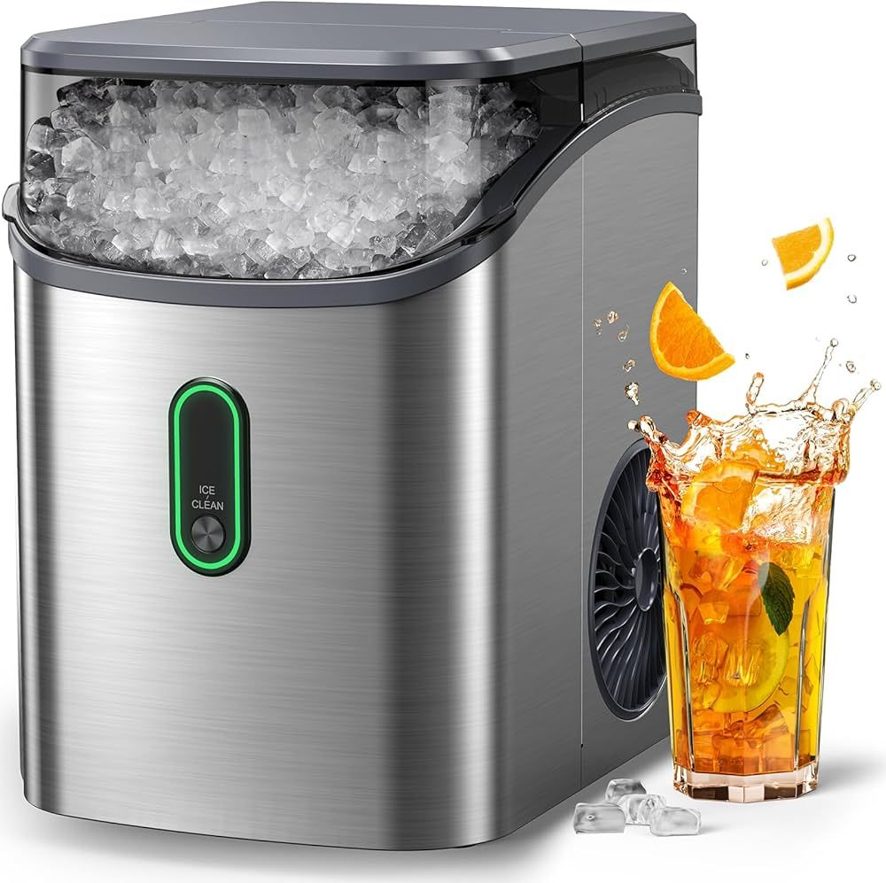 Silonn Nugget Ice Maker Countertop, Pebble Ice Maker with Soft Chewable Ice, One-Click Operation ... | Amazon (US)