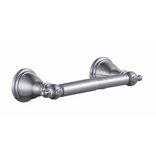 Glacier Bay Lyndhurst Double Post Toilet Paper Holder in Brushed Nickel 20276-0404 - The Home Dep... | The Home Depot