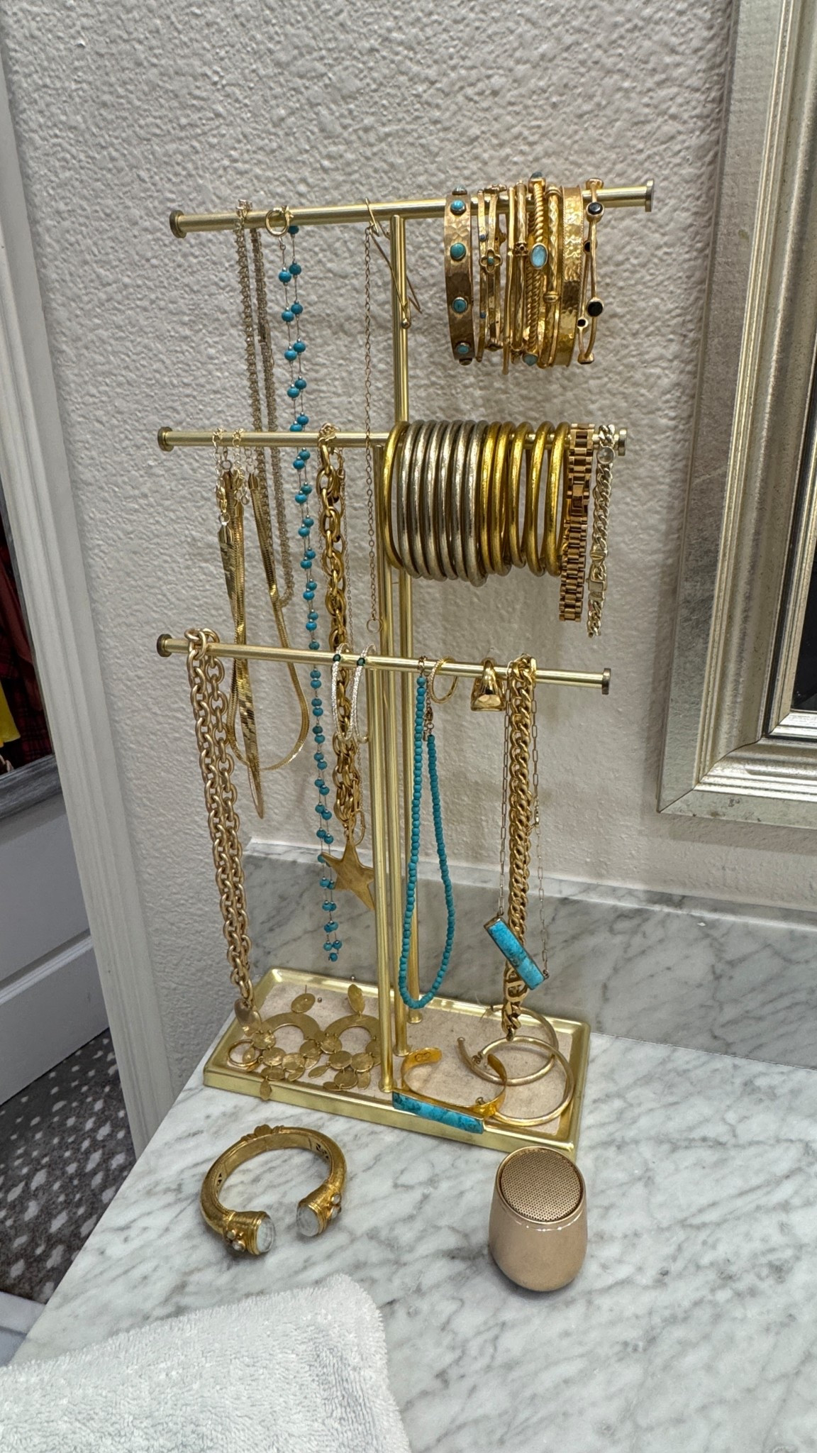 Y’all know I love my jewelry! I get asked about pieces all the time, so I rounded up and linked what I could from what I’m wearing lately. I love mixing gold with a little turquoise… it just makes any outfit feel a little more fun.