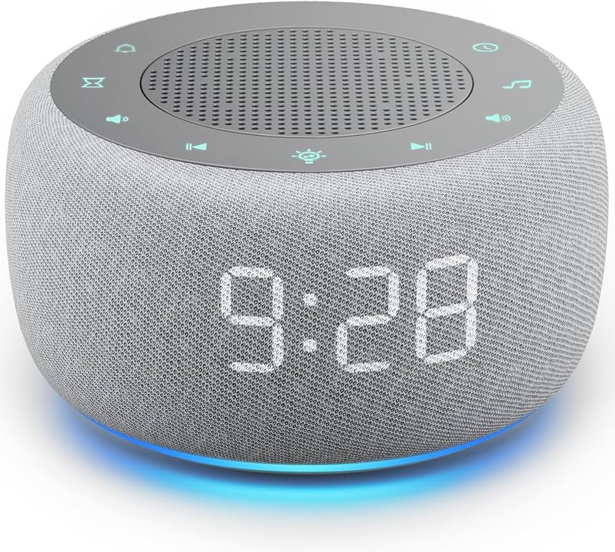 Buffbee Alarm Clock with Sound Machine for Bedrooms – 2-in-1 White Noise Machine for Sleep, Gen... | Amazon (US)