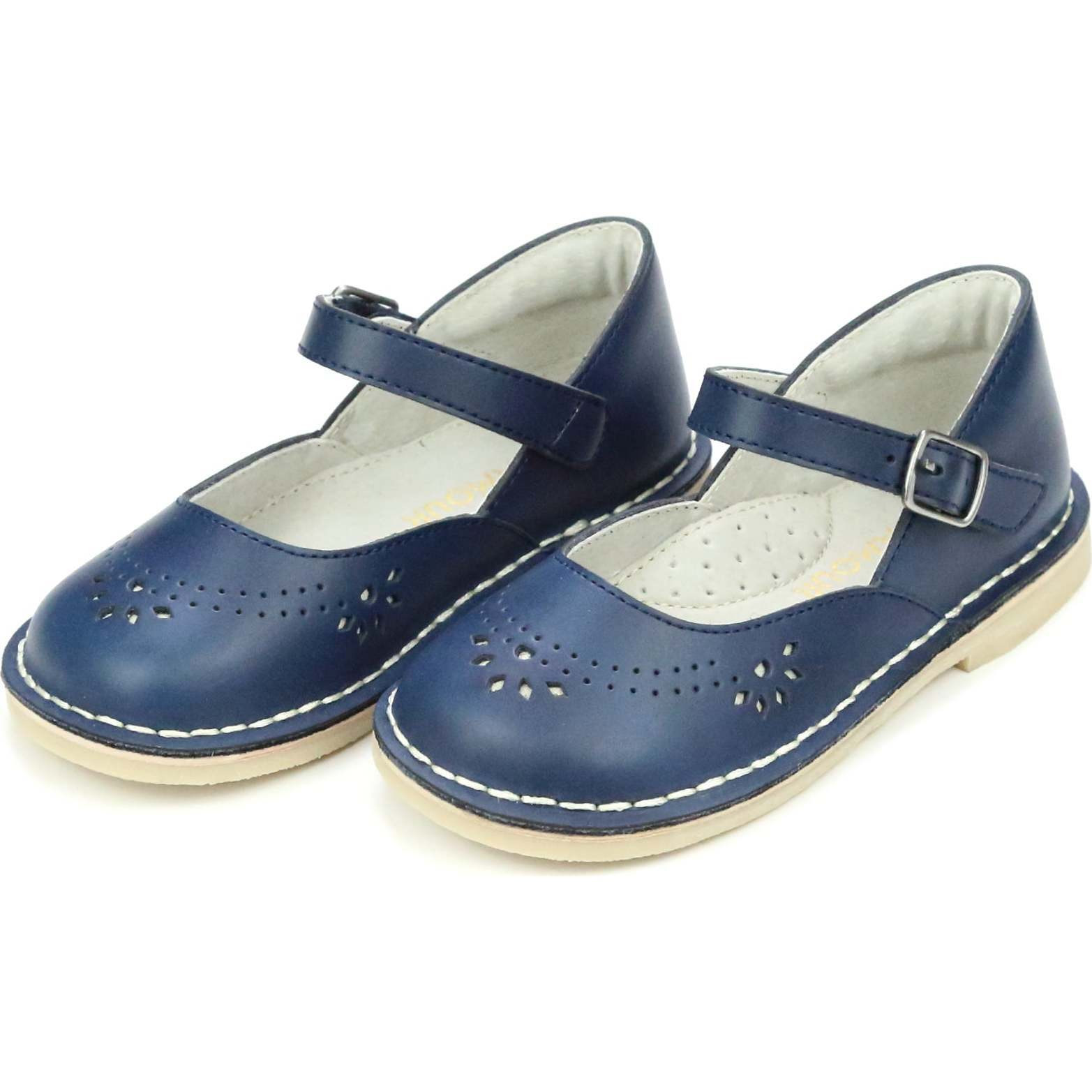 Antonia Classic Leather Mary Jane, Navy | Maisonette