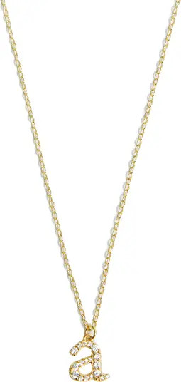Mini Pavé Initial Necklace | Nordstrom