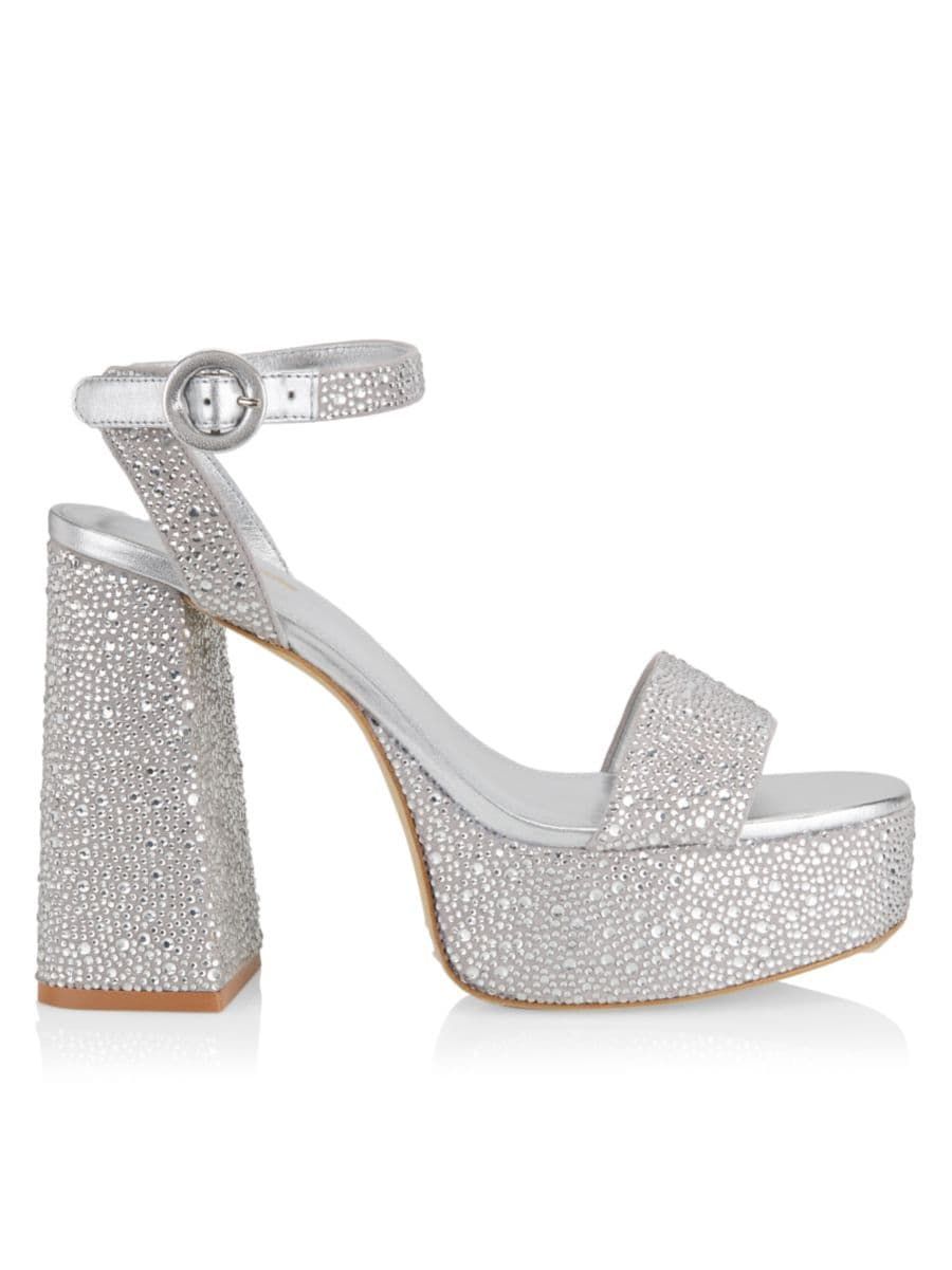 Dolly Crystal-Embellished Platform Sandals | Saks Fifth Avenue