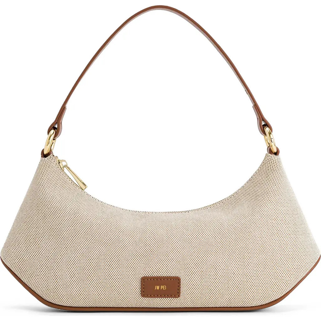 JW PEI Lily Canvas Shoulder Bag in Brown at Nordstrom | Nordstrom