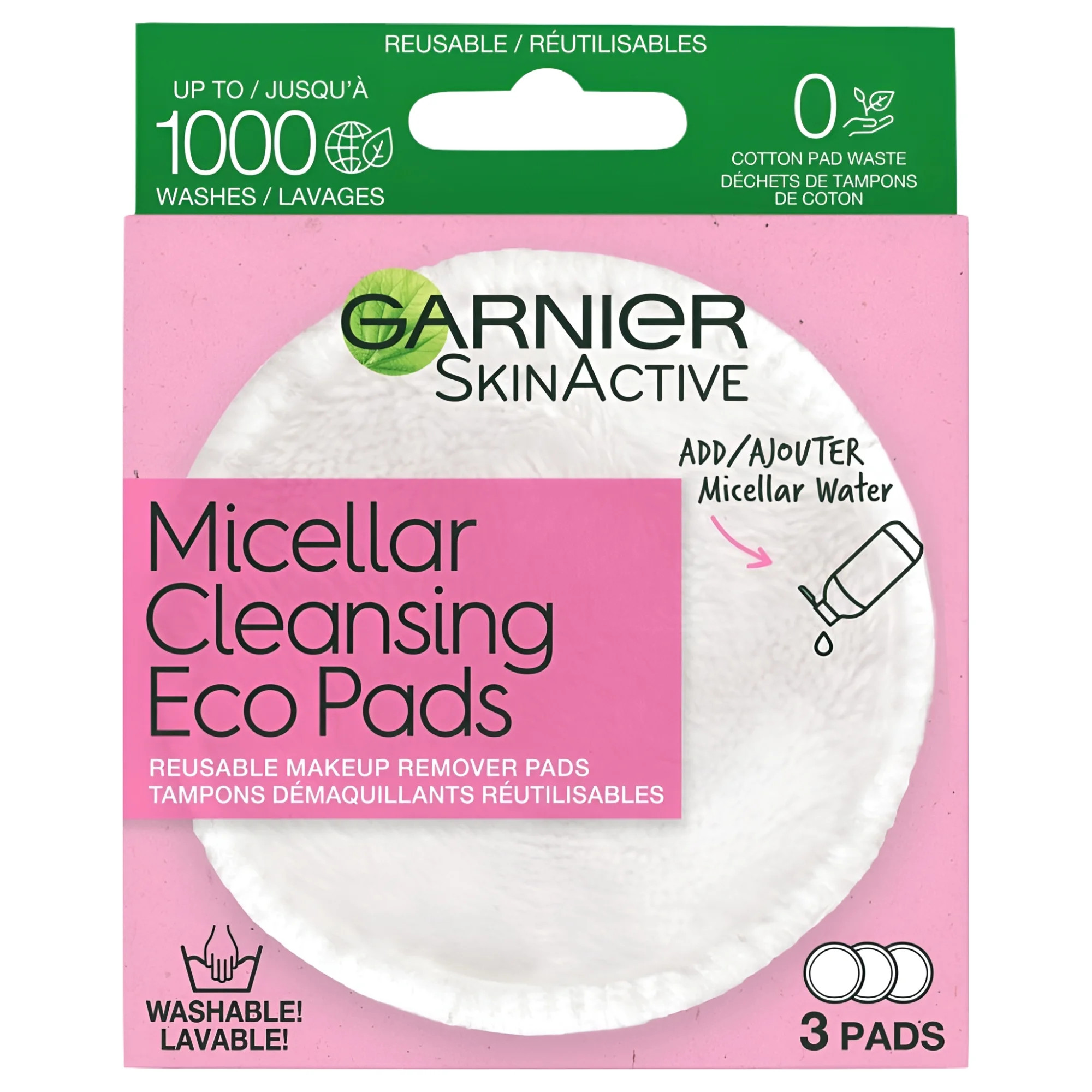 Garnier SkinActive Micellar Cleansing Eco Pads, Adult, 3 Count | Walmart (US)