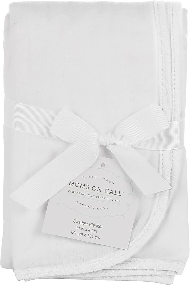 MOMS ON CALL Baby Swaddle 0-3 Months Newborn, Essential Swaddle Blanket | 48X48 | Cotton (Modern ... | Amazon (US)