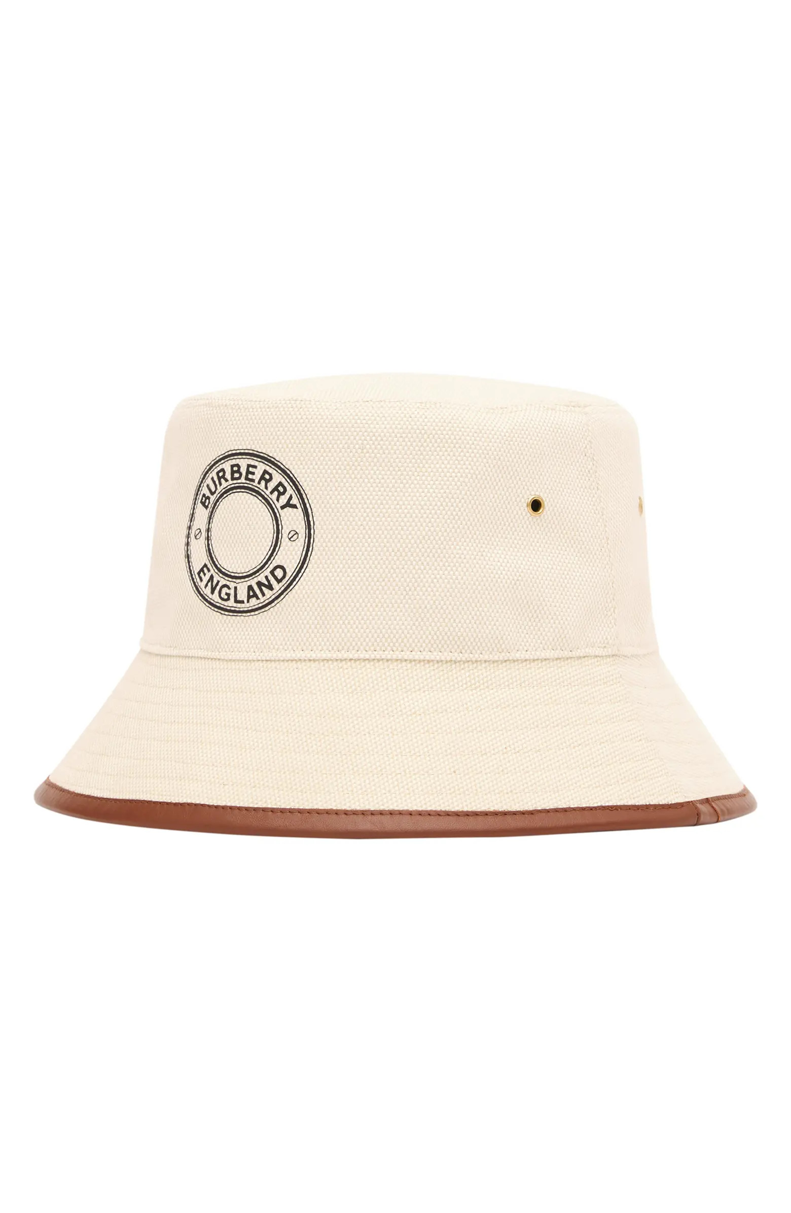 Burberry Buberry Logo Canvas Bucket Hat | Nordstrom | Nordstrom