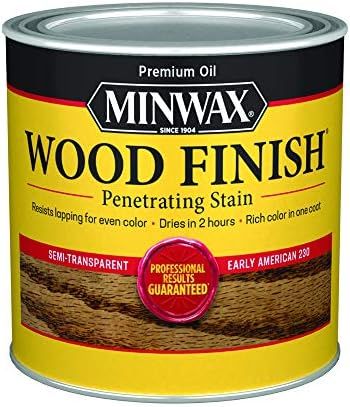 1/2 pt Minwax 22300 Early American Wood Finish Oil-Based Wood Stain | Amazon (US)