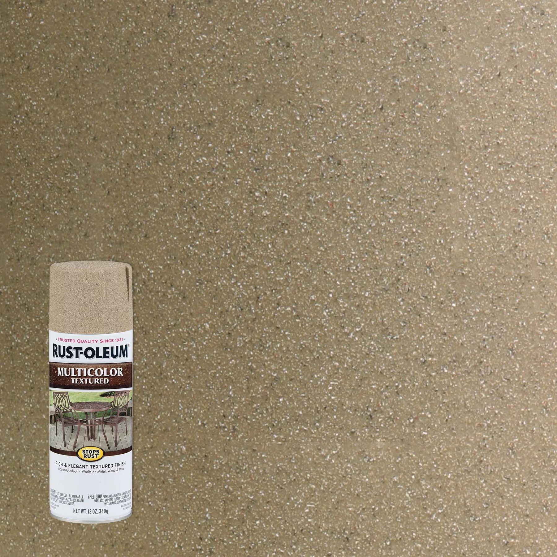 Desert Bisque, Rust-Oleum Stops Rust Multi-Color Textured Spray Paint-223524, 12 oz | Walmart (US)