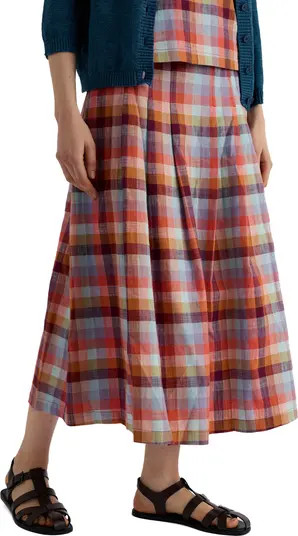 Jamboree Organic Cotton Chambray Midi Skirt | Nordstrom
