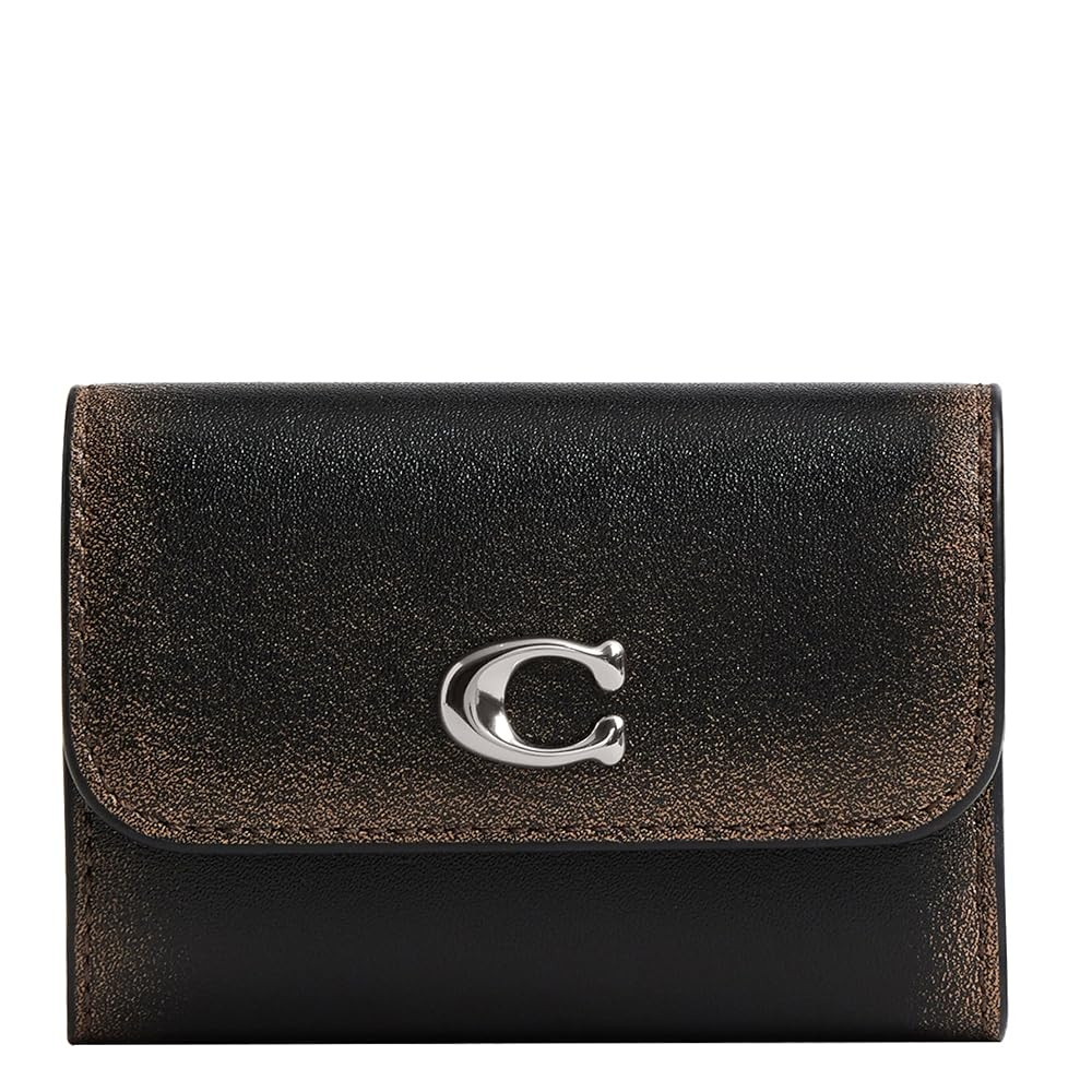Coach Women's Essential Card Holder Wallet, LH/Black Brown | Amazon (US)