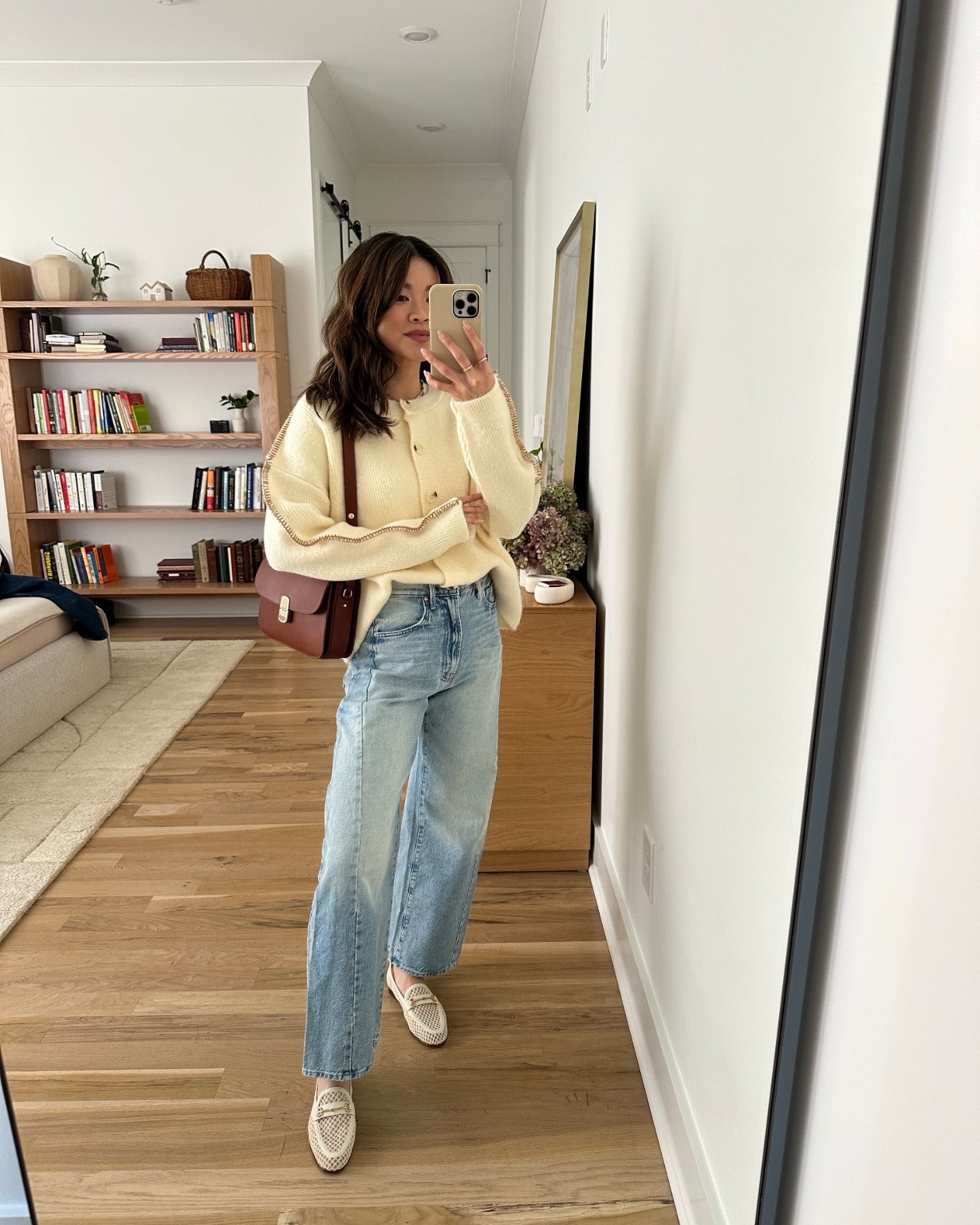 Sizing info: sweater size XS petite, white tee size XS, jeans size 24 in this is how I roll! 

petite fashion, get dressed with me, outfit inspiration, ootd, nashville outfit, Nashville influencer, petite style, vacation style, casual outfits, mom style, petite pants, winter dress, winter outfit, winter pants, winter outfit inpso, winter outfit idea, winter top, winter style, winter sweater, cozy sweater, cold weather sweater, cold weather outfit, winter bag, winter purse, denim, jeans, cardigan, loafers, boat shoes, wide leg jeans, light wash jeans,  

 

#LTKootd #LTKmomlife #LTKSeasonal