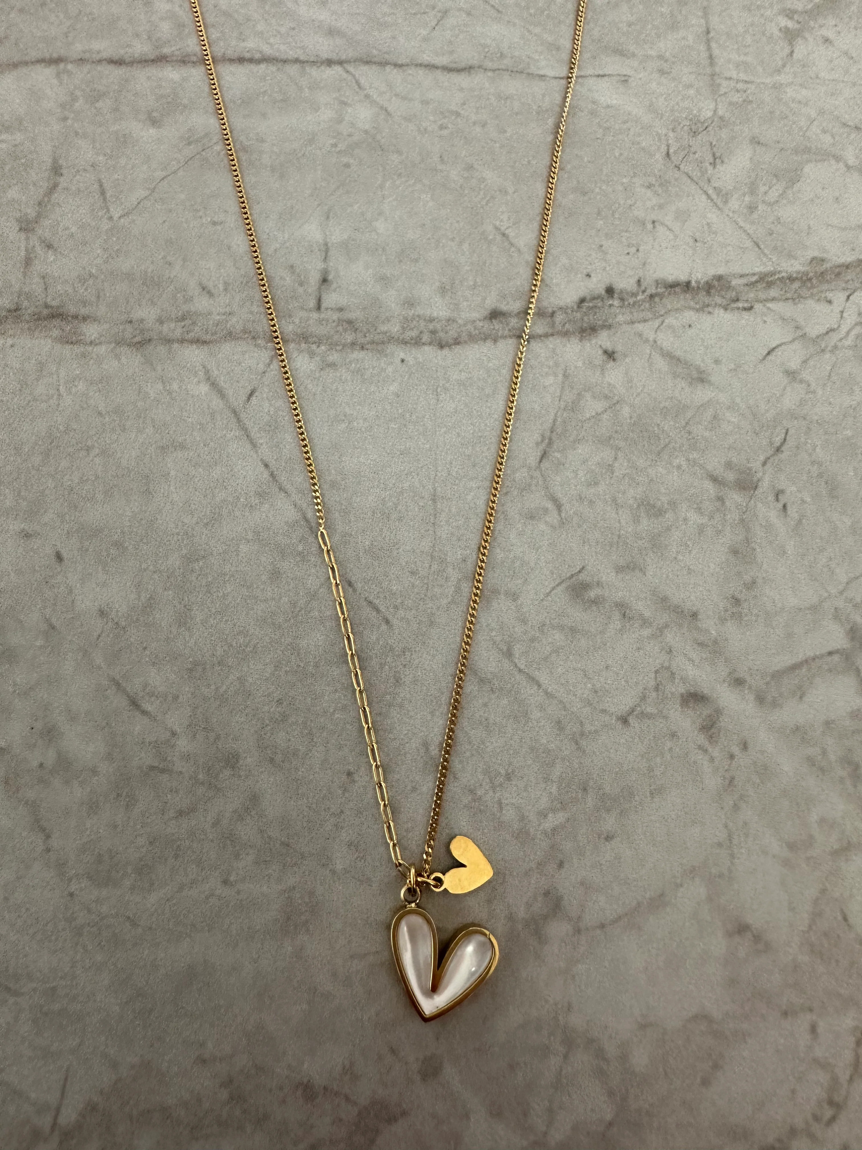 Double Heart Necklace | Saint Fatale