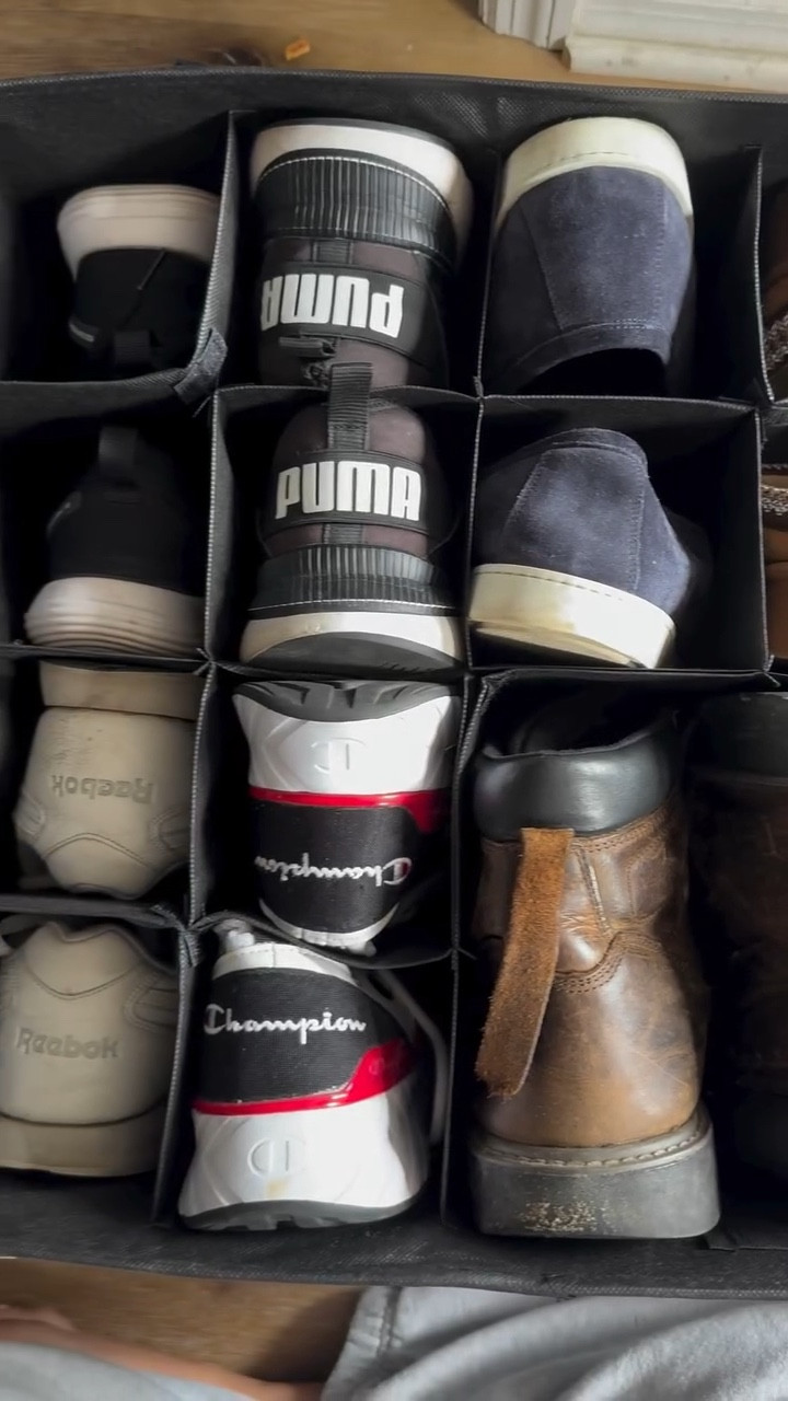Man, oh man, this closet… 😑

I almost feel like I close that door and the closet gnomes cause havoc in there. I can’t begin to tell you all how many times a year I clean this out—and to no avail. Finally, I realized that it’s the shoes. That’s the culprit. There are just too many shoes. So, thanks to one of my favorite organizing companies, @spaceaid_official, I think I may have found a solution with these shoe storage boxes! I can’t imagine how difficult this will be to maintain. I mean, you take them out, you put them back in, am I right? 

So far, so good. To shop your own, hit the link in my bio or story highlight! 

#SpaceAid #Organize #OrganizeWithMe #FYP #Discover #Explore #Reels #Home #HomeOrganization #Storage #StorageSolutions #ClosetOrganization