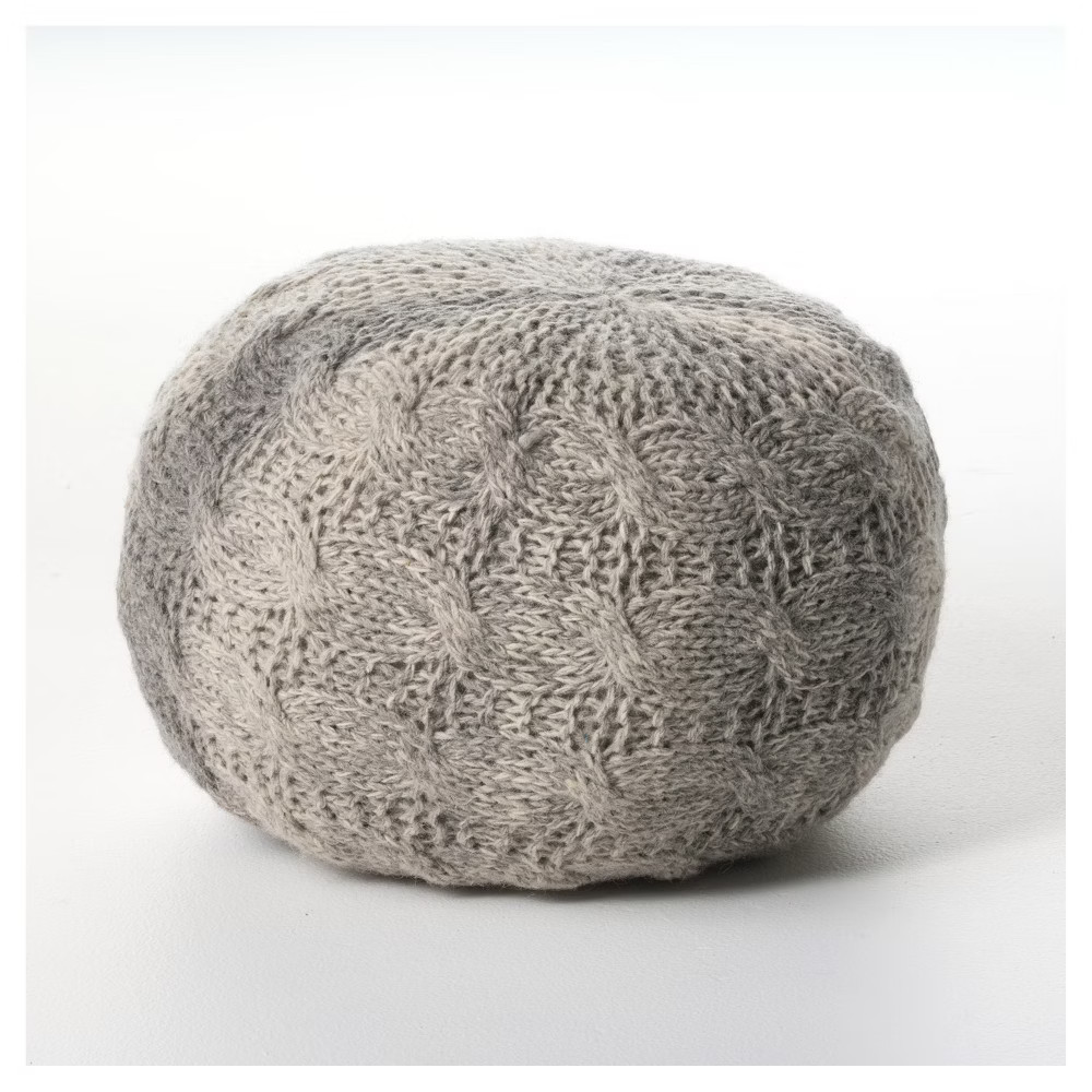 Oslo Pouf Ottoman - Gray - Christopher Knight Home | Target