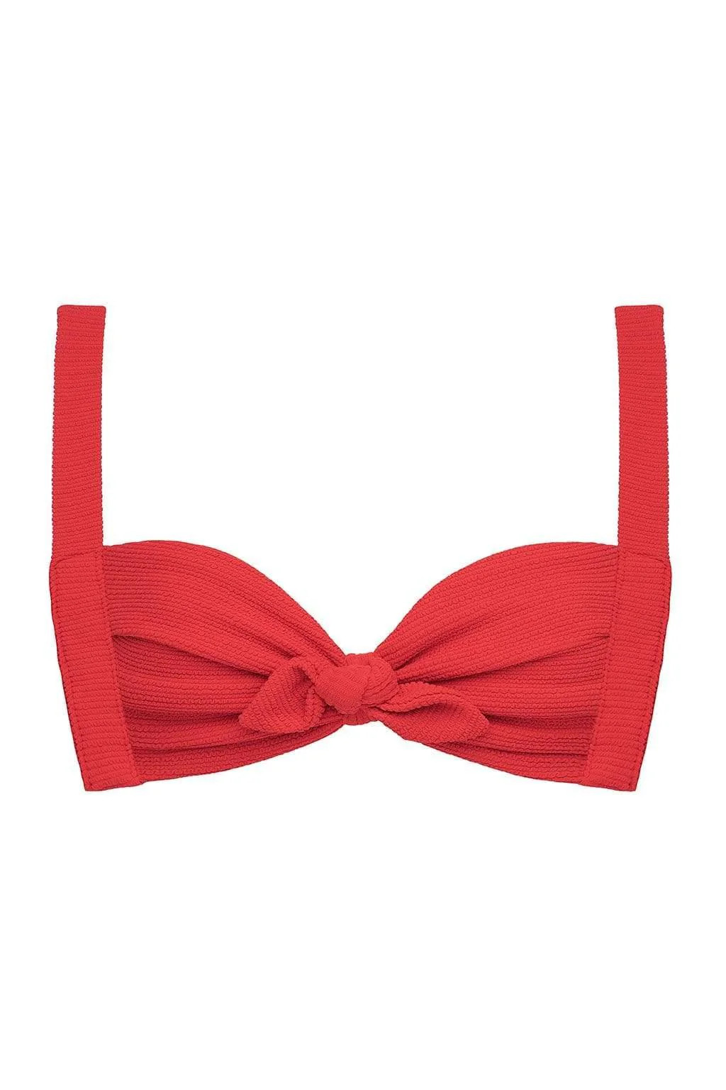 Crimson Micro Scrunch Kayla Bikini Top | Montce