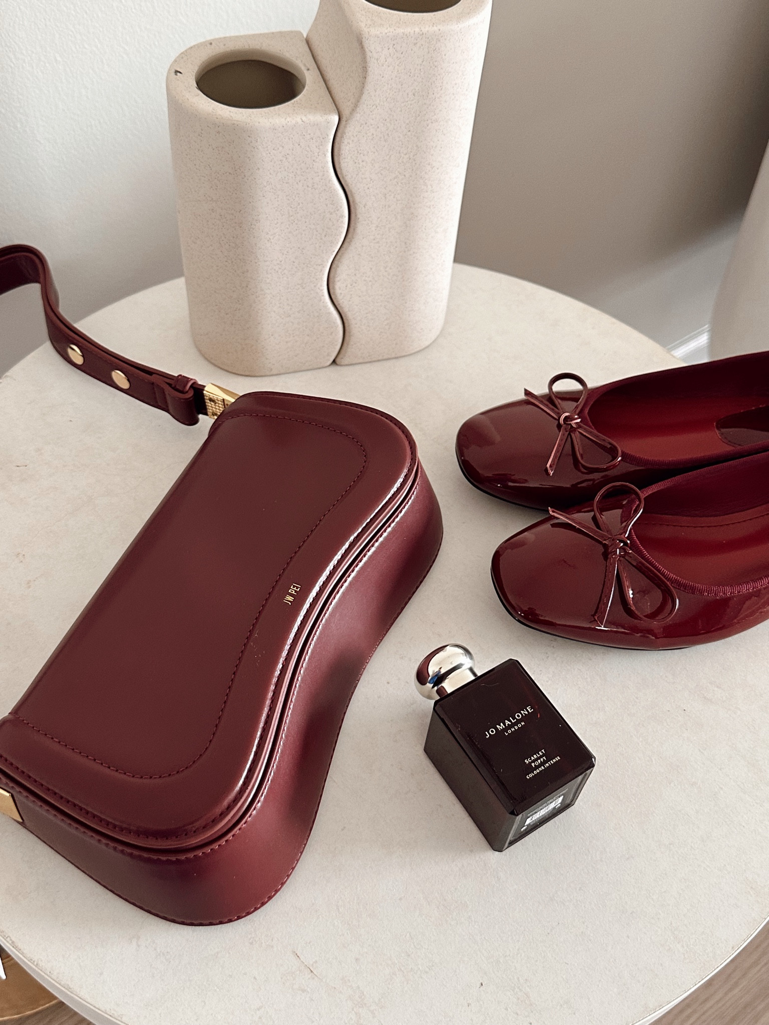 Bordeaux red 

#LTKNYFW #LTKSeasonal #LTKFallSale