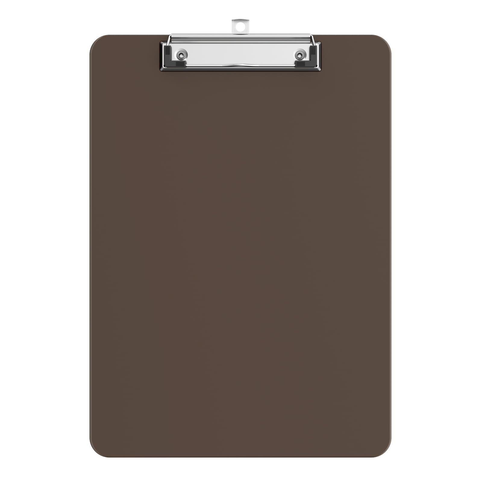 Plastic Clipboards, A4 Brown Clip Board 8.5x11 for Classroom, Students, Kid, Woman, Size 9" x 12.... | Amazon (US)