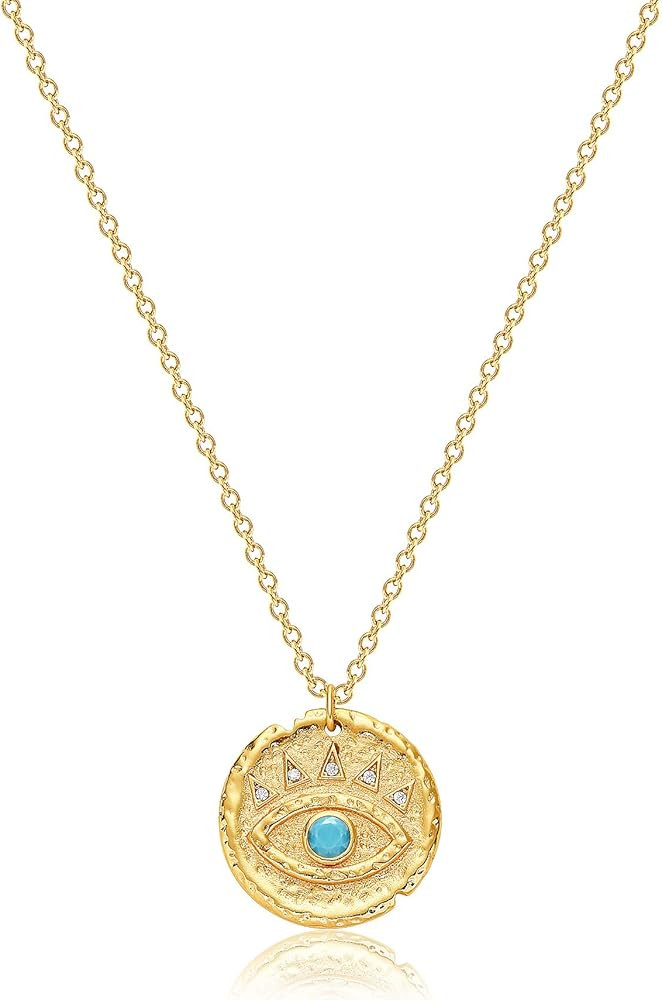 Pendant Necklaces For Women, Dremmy Studios Eye Of The Phoenix 14k Gold-Plated Round Pendant Link... | Amazon (US)