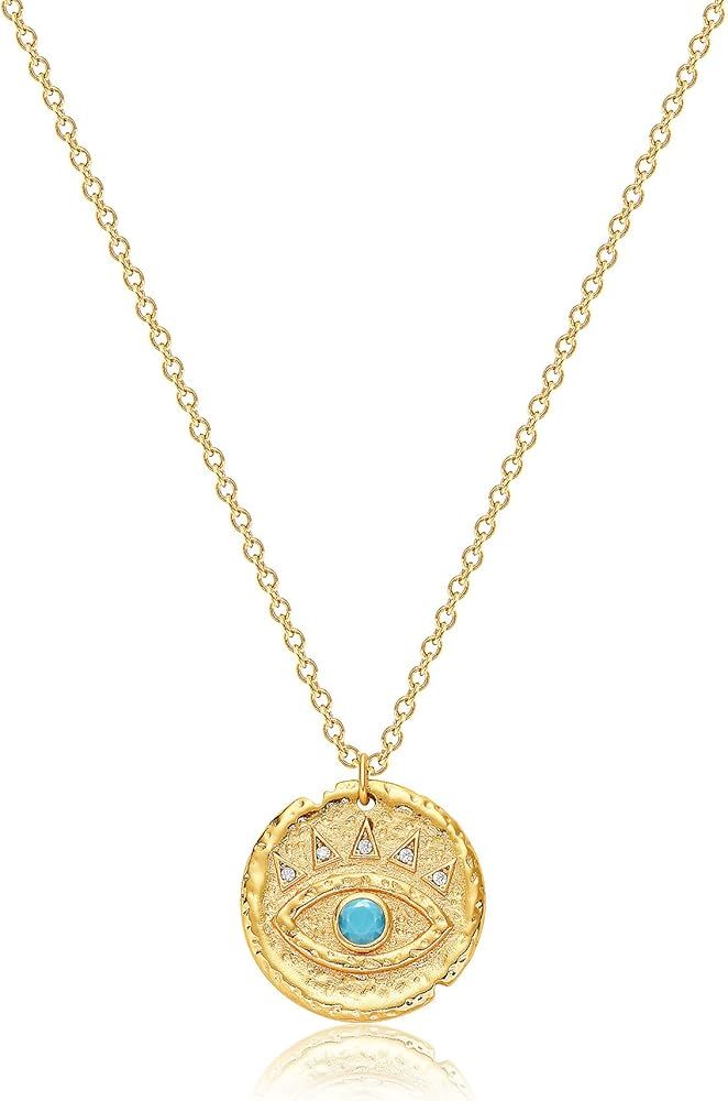 Pendant Necklaces For Women, Dremmy Studios Eye Of The Phoenix 14k Gold-Plated Round Pendant Link... | Amazon (US)