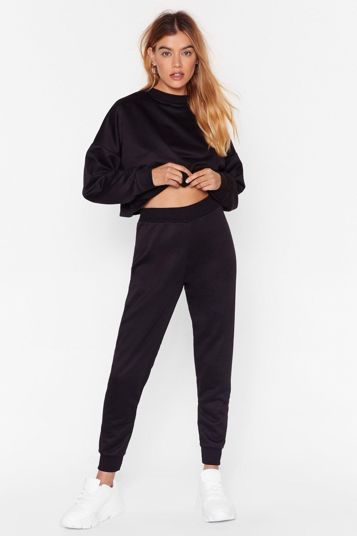 You Better Run Cropped Sweatshirt and Jogger Set | NastyGal (US & CA)