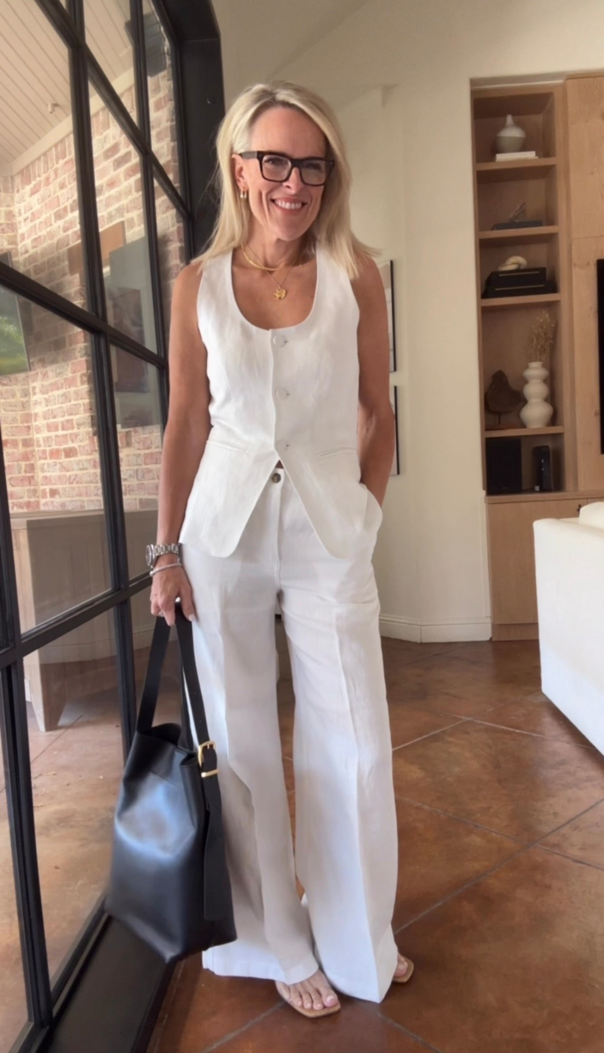 Easy elevated classic look 
Linen vest + light men pants 

I sized down one size 
In both pieces 


#LTKOver40 #LTKWorkwear #LTKStyleTip