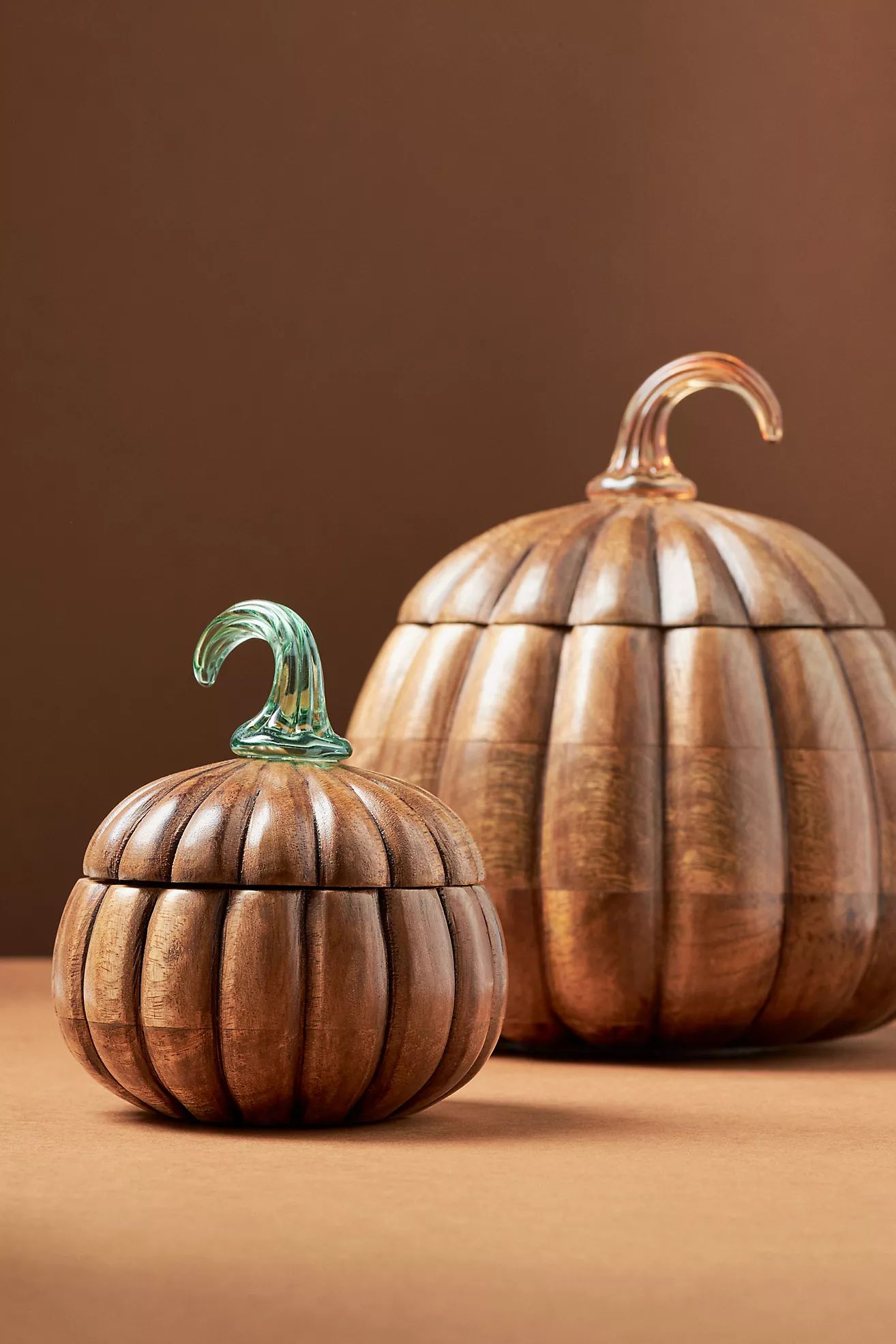 Wooden Gourmand Bourbon & Pumpkin Candle | Anthropologie (US)