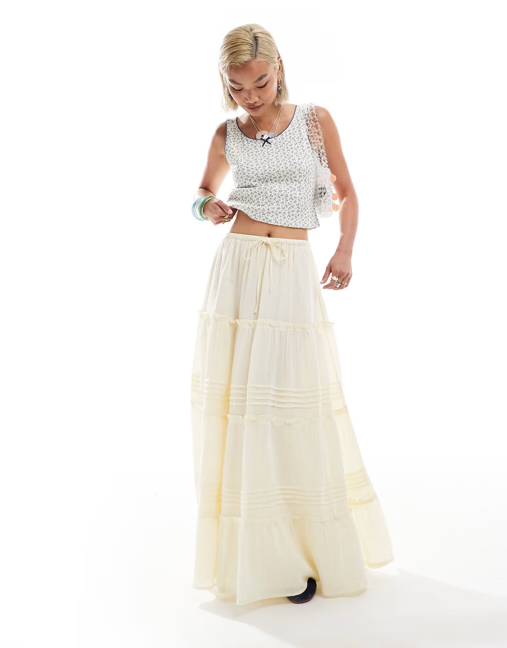 Reclaimed Vintage western maxi skirt | ASOS | ASOS (Global)