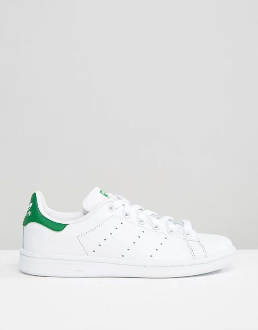 adidas Originals Stan Smith sneakers in white and green | ASOS US