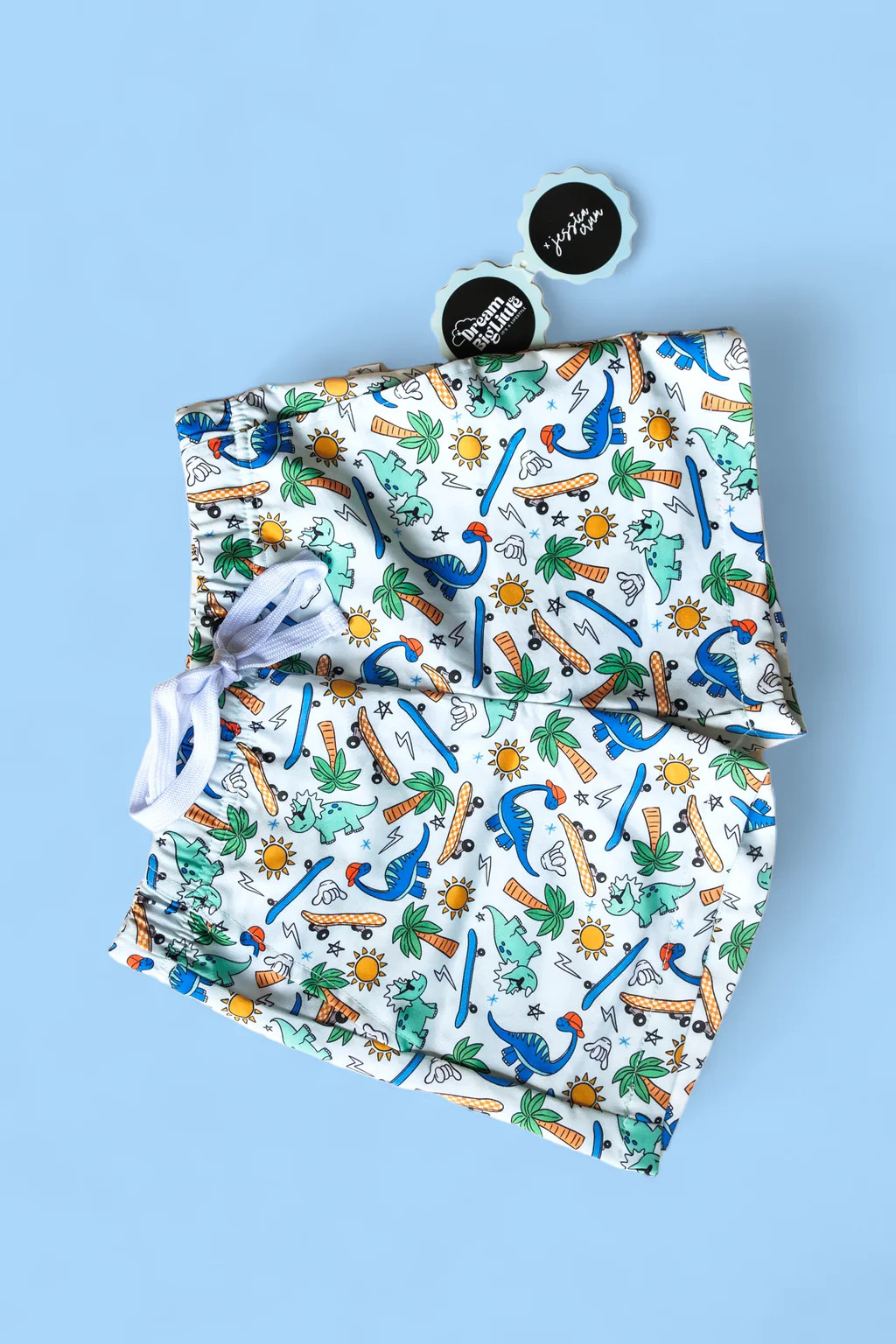 EXCLUSIVE SURF-O-SARUS DREAM SWIM TRUNKS | DREAM BIG LITTLE CO