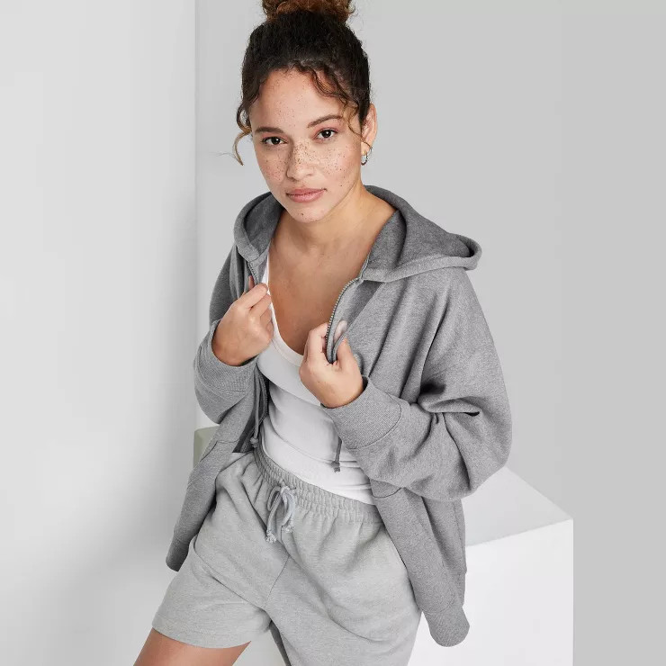 Women's Oversized Zip-Up Hoodie - Wild Fable™ | Target