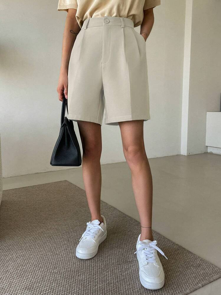 DAZY Short À Détail Plié À Poche | SHEIN