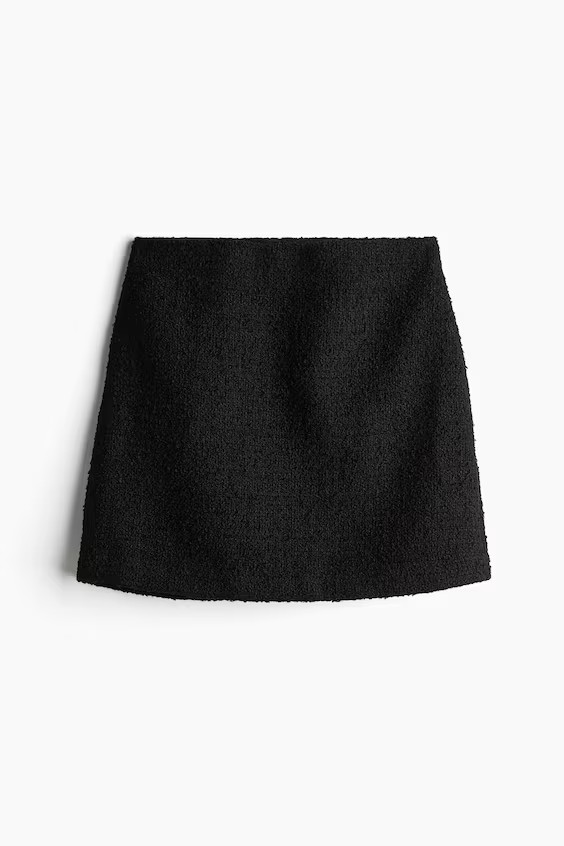 Bow-Front Mini Skirt - Black - Ladies | H&M CA | H&M (US + CA)