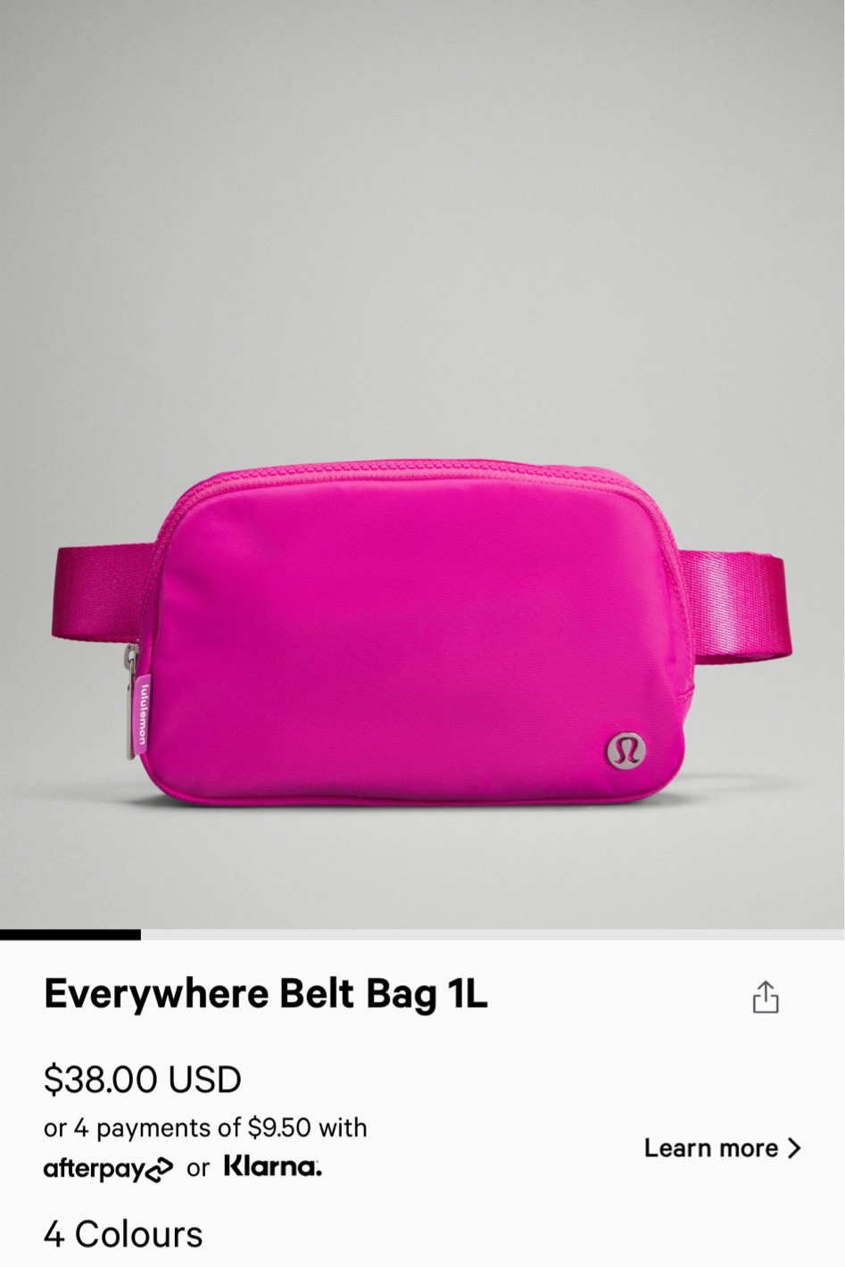 Sonic pink lululemon belt bag
Lululemon everywhere belt bag 
Sonic pink lululemon


#LTKGiftGuide #LTKunder50 #LTKstyletip