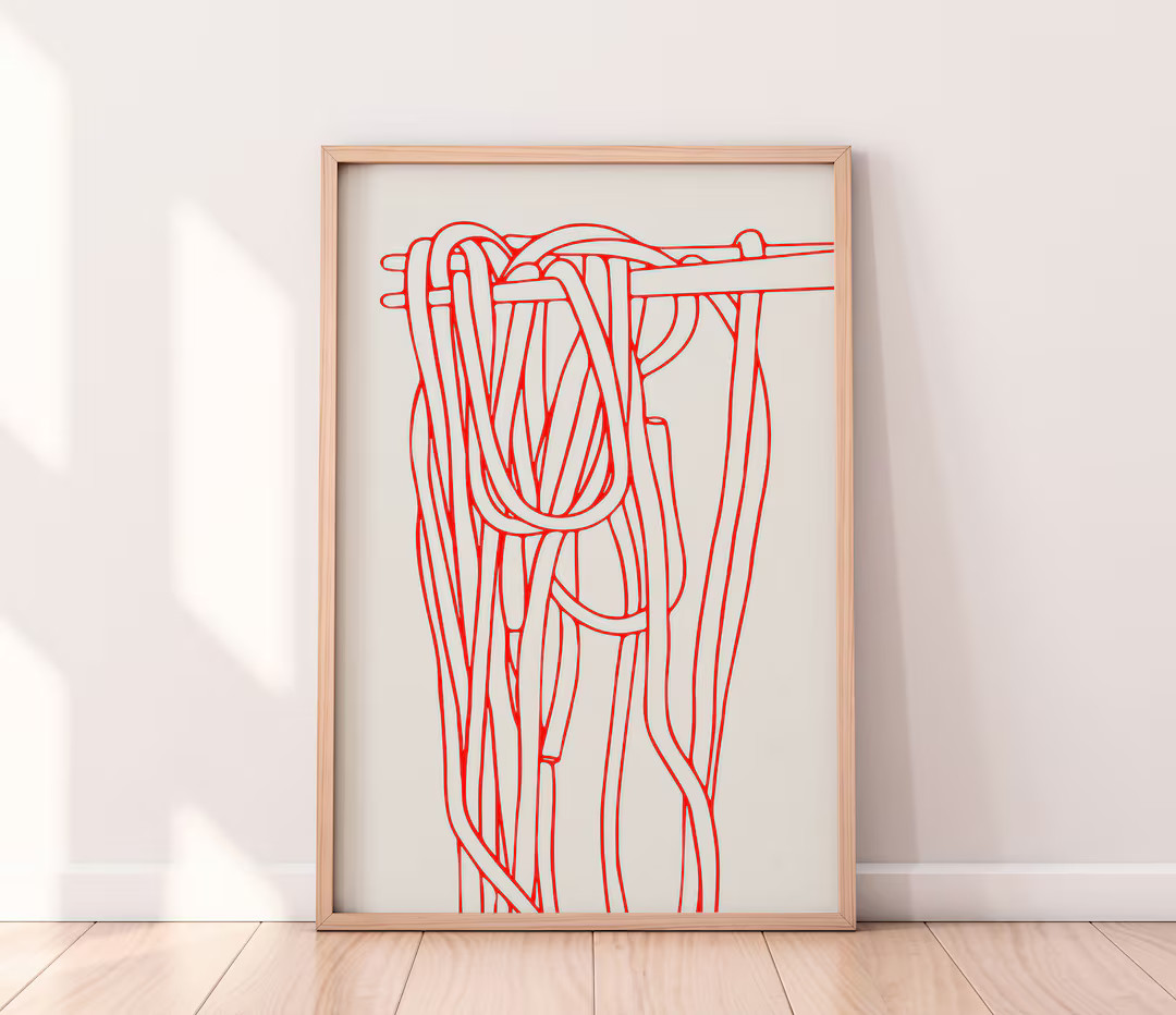 Ramen Print Noodles Illustration Printable Kitchen Poster Japanese Food Ramen Poster Printable Ra... | Etsy (US)