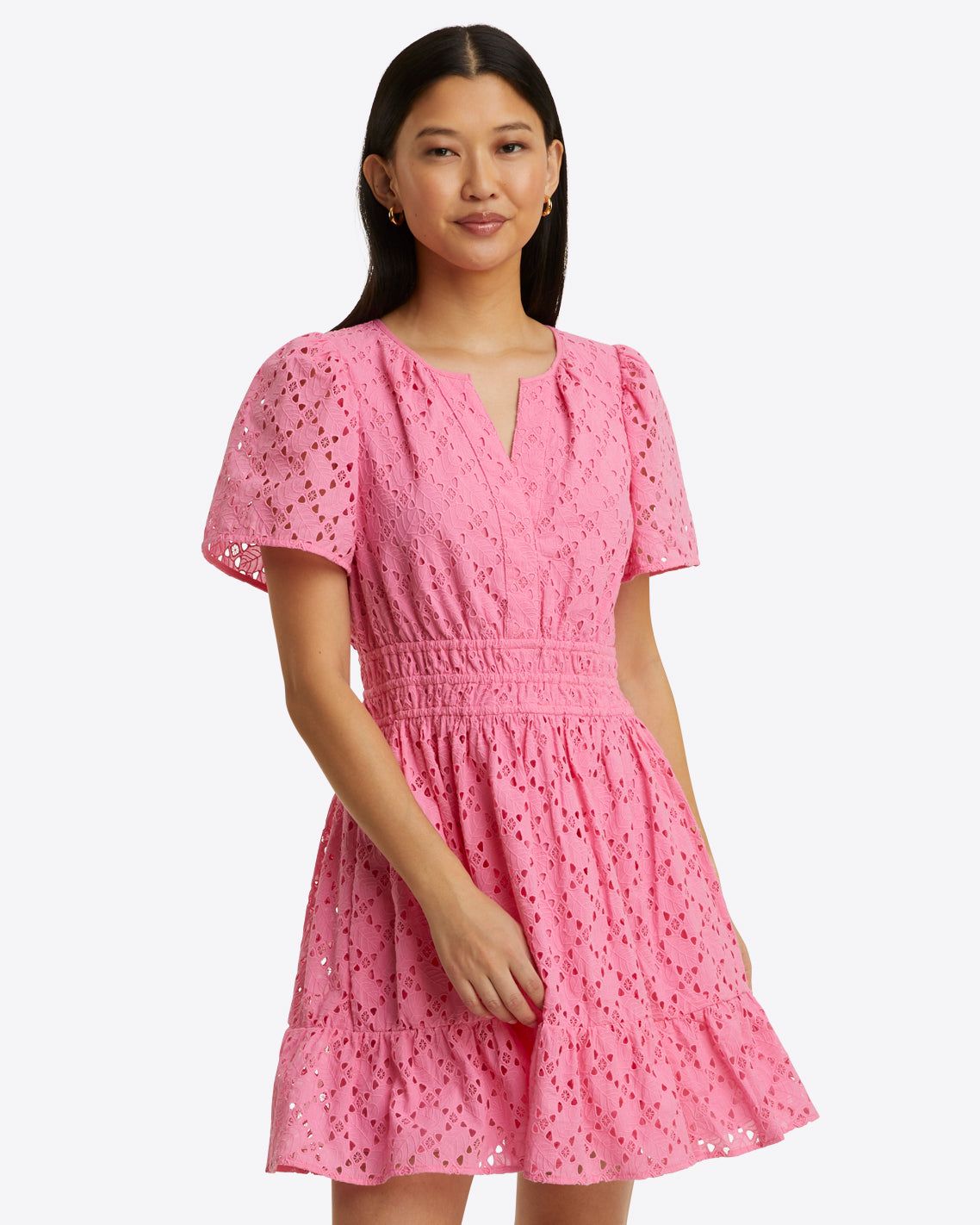 Wilson Mini Dress in Eyelet | Draper James (US)