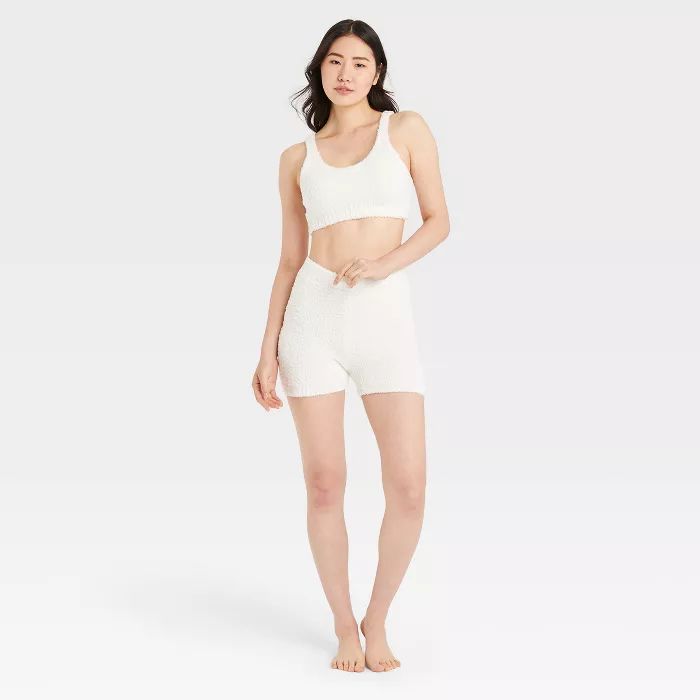 Women's Cozy Feather Yarn Lounge Shorts - Colsie™ | Target