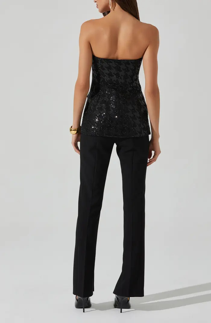 ASTR the Label Milani Strapless Sequin Top | Nordstrom | Nordstrom