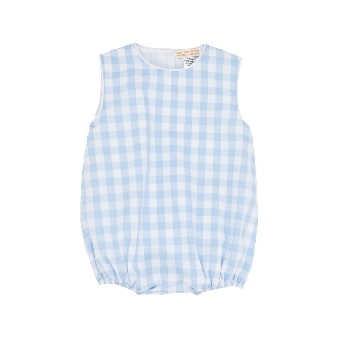 Benjamin Bubble - Beale Street Blue Check with Worth Avenue White | The Beaufort Bonnet Company