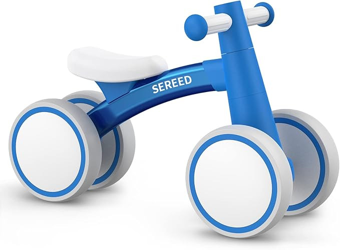 SEREED Baby Balance Bike for 1 Year Old Boys Girls 12-24 Month, 4 Wheels Toddler First Bike, Firs... | Amazon (US)