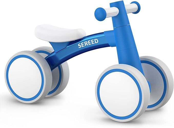 SEREED Baby Balance Bike for 1 Year Old Boys Girls 12-24 Month Toddler Balance Bike, 4 Wheels Tod... | Amazon (US)