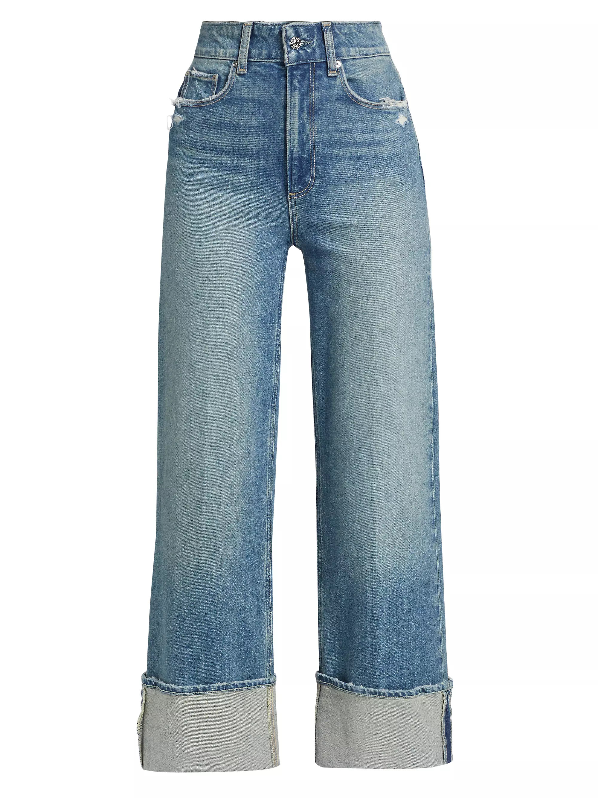 Storybook Distressed Mid-Rise Cuffed Jeans | Saks Fifth Avenue