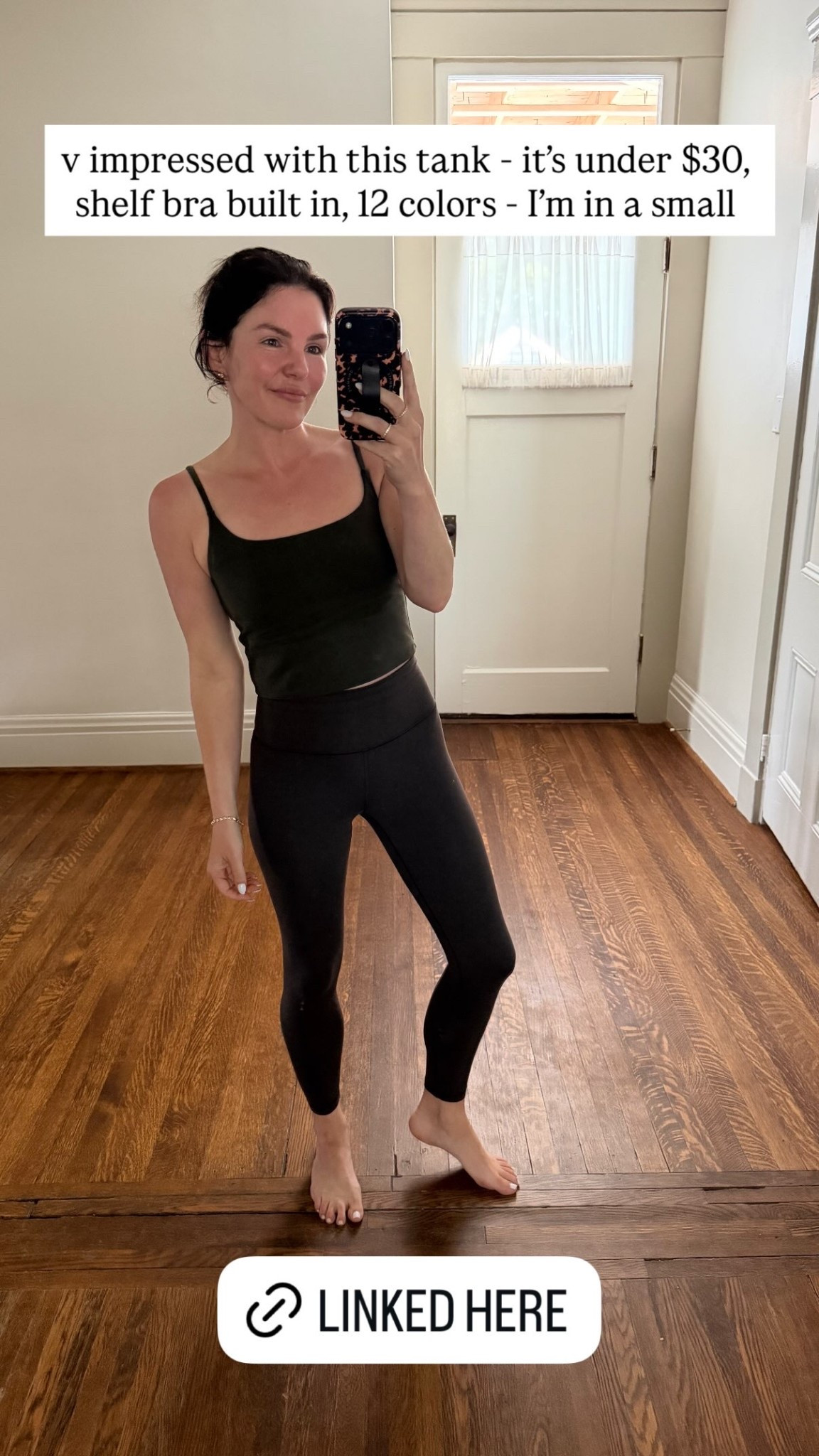 v impressed with this tank - it’s under $30, shelf bra built in, 12 colors - I’m in a small