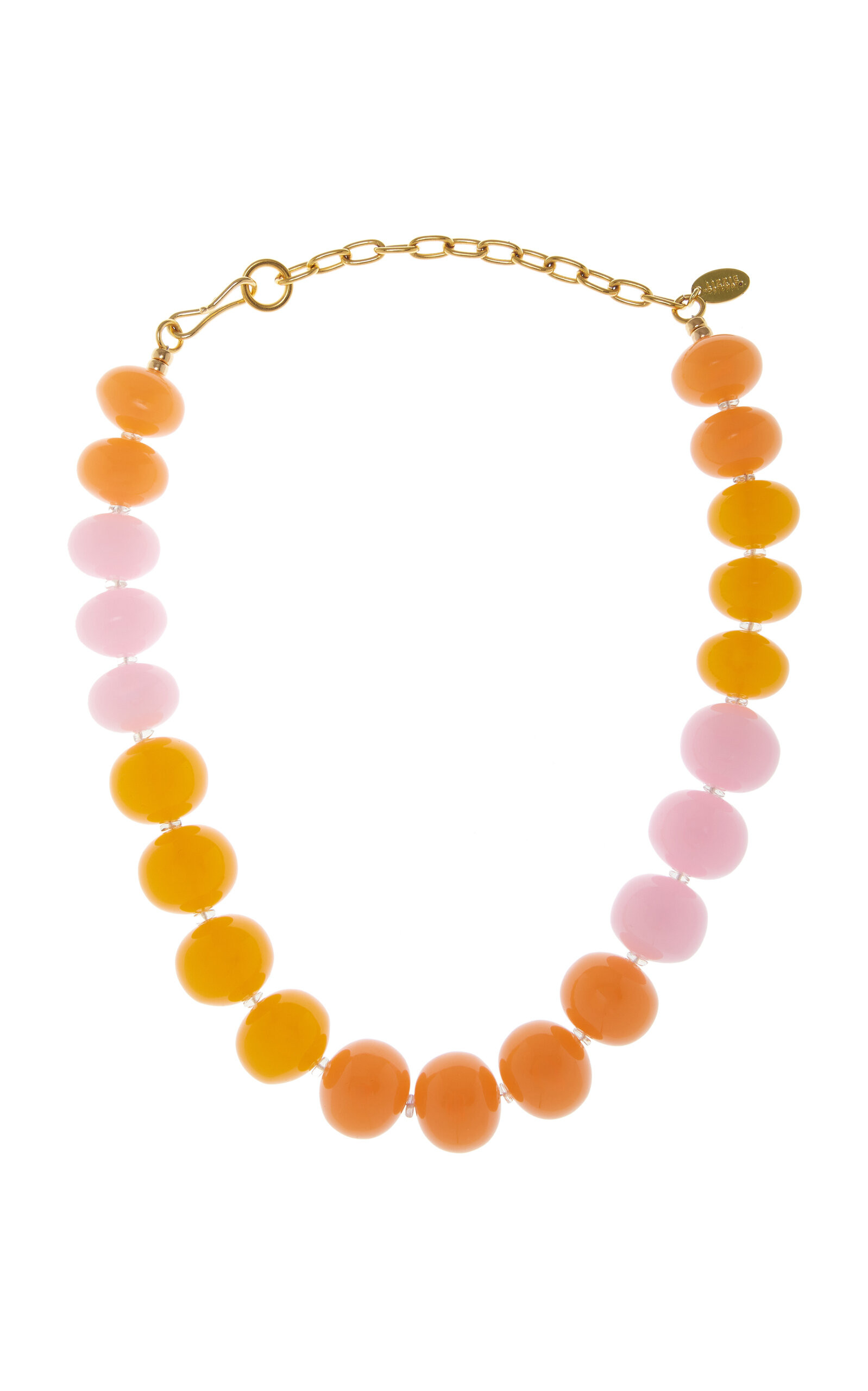 Olympia Gold-Plated Opal, Resin Bead Necklace | Moda Operandi (Global)