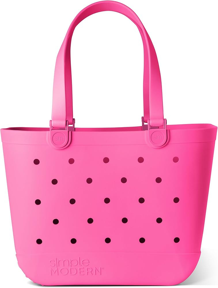 Simple Modern Beach Bag Rubber Tote | Waterproof Extra-Large Tote Bag with Zipper Pocket for Beac... | Amazon (US)