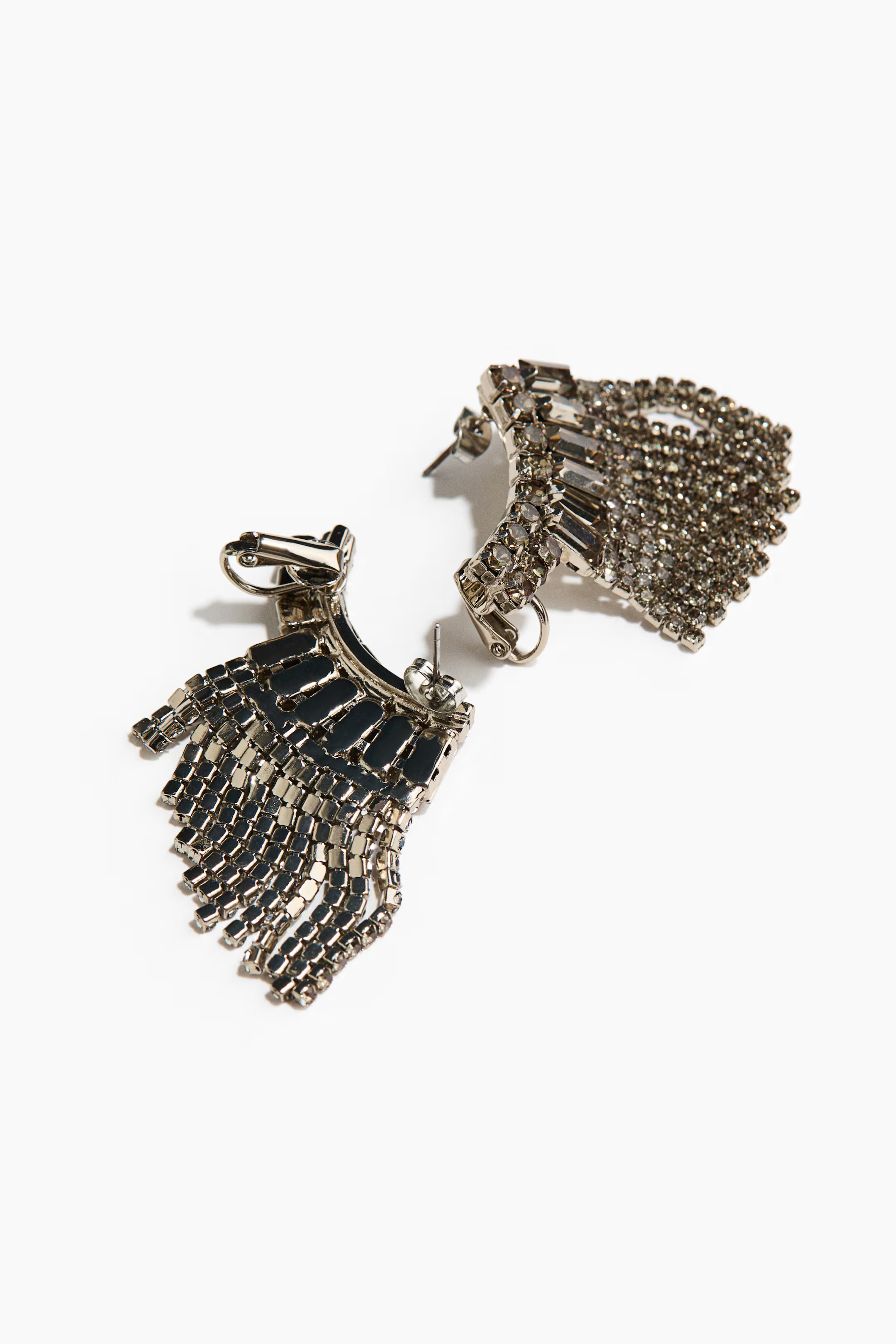 Wing-Shaped Rhinestone Earrings | H&M (US + CA)